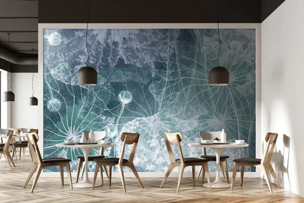 Blue Flowers - Mural Wallpaper - Image 5