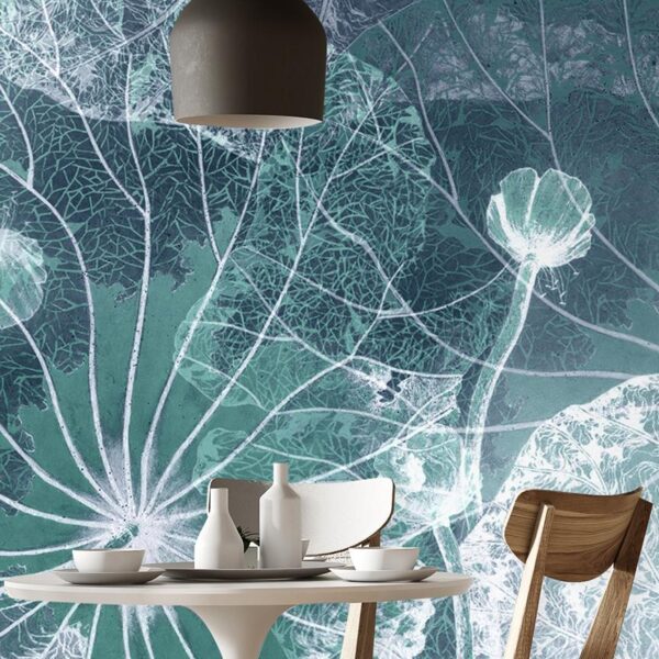 Blue Flowers - Mural Wallpaper - Image 4