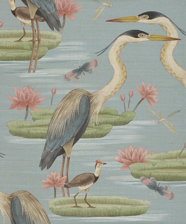 Heron, Jacana, and Giant Lilypad - Wallpaper - Image 3