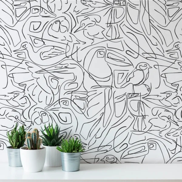 Aviary - Sketch Wallpaper - Image 2